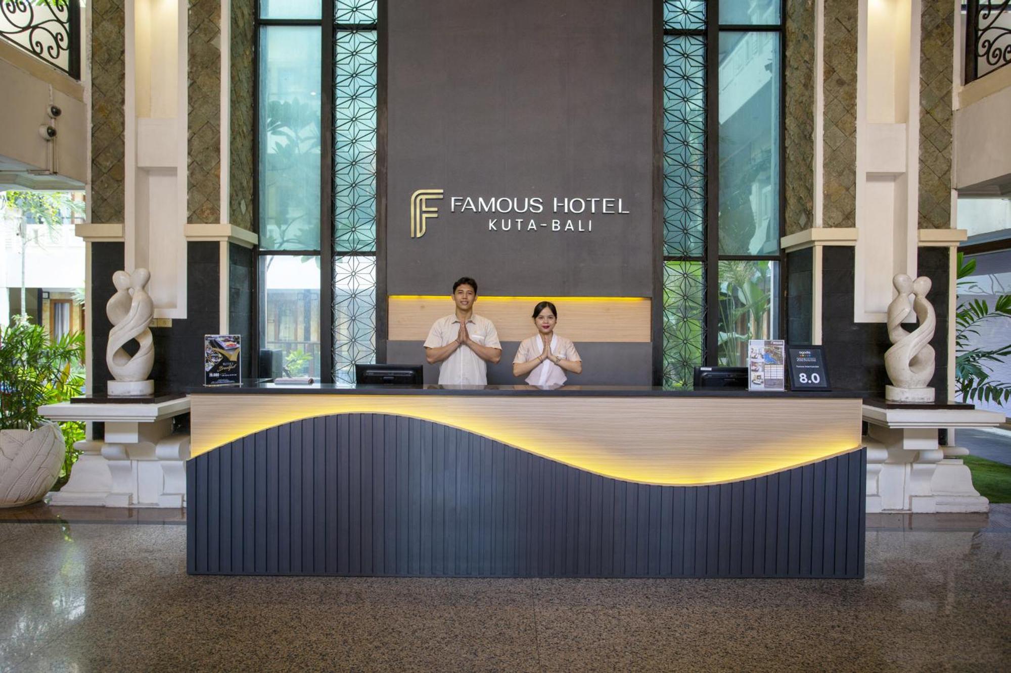 Famous Hotel Kuta Formerly Permata Kuta Hotel Exterior foto